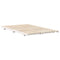 vidaXL Floor Bed Frame White 135 x 190 cm Solid pine wood