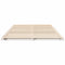 vidaXL Floor Bed Frame White 135 x 190 cm Solid pine wood