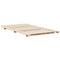 vidaXL Floor Bed Frame Brown 100 x 200 cm Solid pine wood