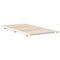 vidaXL Floor Bed Frame White 75 x 190 cm Solid pine wood
