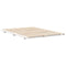 vidaXL Floor Bed Frame White 140 x 210 cm Solid pine wood
