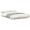 vidaXL Floor Bed Frame White 140 x 210 cm Solid pine wood