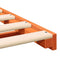 vidaXL Floor Bed Frame Wax brown 140 x 210 cm Solid pine wood