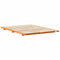 vidaXL Floor Bed Frame Wax brown 140 x 210 cm Solid pine wood