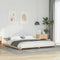vidaXL Floor Bed Frame Brown 180 x 210 cm Solid pine wood