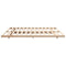 vidaXL Floor Bed Frame Brown 180 x 210 cm Solid pine wood