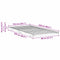 vidaXL Floor Bed Frame White 80 x 220 cm Solid pine wood