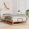 vidaXL Bed Frame with Carry Handles Brown Solid pine wood