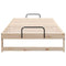 vidaXL Bed Frame with Carry Handles Brown Solid pine wood