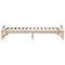 vidaXL Bed Frame with Carry Handles Brown Solid pine wood