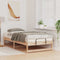vidaXL Bed Frame with Carry Handles Brown Solid pine wood