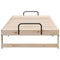 vidaXL Bed Frame with Carry Handles Brown Solid pine wood