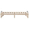 vidaXL Bed Frame with Carry Handles Brown Solid pine wood