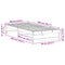vidaXL Bed Frame with Carry Handles Brown Solid pine wood