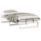 vidaXL Bed Frame with Carry Handles White Solid pine wood