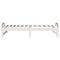 vidaXL Bed Frame with Carry Handles White Solid pine wood
