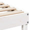 vidaXL Bed Frame with Carry Handles White Solid pine wood
