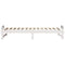 vidaXL Bed Frame with Carry Handles White Solid pine wood