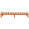 vidaXL Bed Frame with Carry Handles Brown Solid pine wood