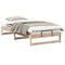 vidaXL Bed Frame with Carry Handles Brown Solid pine wood