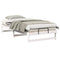 vidaXL Bed Frame with Carry Handles White Solid pine wood