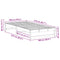 vidaXL Bed Frame with Carry Handles White Solid pine wood