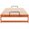 vidaXL Bed Frame with Carry Handles Brown Solid pine wood