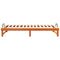 vidaXL Bed Frame with Carry Handles Brown Solid pine wood