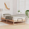 vidaXL Bed Frame with Carry Handles Brown Solid pine wood