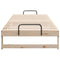 vidaXL Bed Frame with Carry Handles Brown Solid pine wood