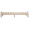 vidaXL Bed Frame with Carry Handles Brown Solid pine wood