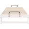 vidaXL Bed Frame with Carry Handles White Solid pine wood