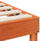 vidaXL Bed Frame with Carry Handles Brown Solid pine wood