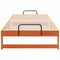 vidaXL Bed Frame with Carry Handles Brown Solid pine wood