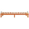 vidaXL Bed Frame with Carry Handles Brown Solid pine wood
