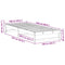 vidaXL Bed Frame with Carry Handles Brown Solid pine wood