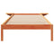 vidaXL Bed Frame with Side Tables Wax Brown 90 x 210 cm