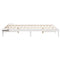 vidaXL Bed Frame with Side Tables White 140 x 210 cm Solid Pine Wood