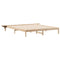 vidaXL Bed Frame with Side Tables Natural 180 x 210 cm Solid Pine Wood