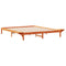 vidaXL Bed Frame with Side Tables Wax Brown 200 x 210 cm