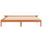 vidaXL Bed Frame with Side Tables Wax Brown 200 x 210 cm