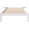 vidaXL Bed Frame with Side Tables White 90 x 220 cm Solid Pine Wood