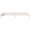 vidaXL Bed Frame with Side Tables White 90 x 220 cm Solid Pine Wood