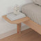 vidaXL Bed Frame with Side Tables Natural 100 x 220 cm Solid Pine Wood