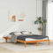 vidaXL Bed Frame with Side Tables Wax Brown 160 x 220 cm