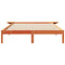 vidaXL Bed Frame with Side Tables Wax Brown 160 x 220 cm
