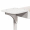 vidaXL Bed Frame with Side Tables White 200 x 220 cm Solid Pine Wood