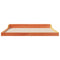 vidaXL Bed Frame Wax brown 200 x 200 cm Solid pine wood