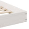 vidaXL Bed Frame White 160 x 200 cm Solid pine wood