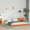 vidaXL Bed Frame Wax brown 120 x 200 cm Solid pine wood